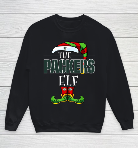 Green Bay Packers Christmas ELF Funny NFL Youth Sweatshirt