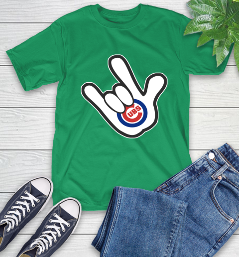 Chicago Cubs MLB Baseball Mickey Rock Hand Disney T-Shirt 7