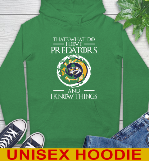 Nashville Predators NHL Hockey That's What I Do I Love My Team And I Know Things Game Of Thrones 20
