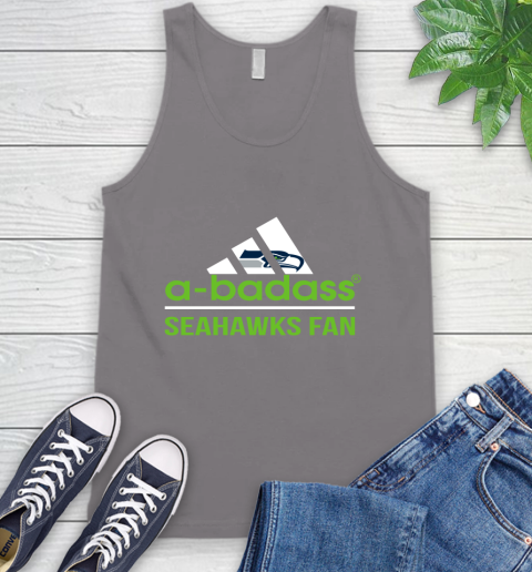NFL A Badass Seattle Seahawks Fan Adidas Football Sports Tank Top 6