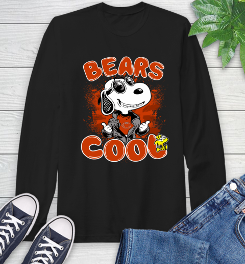 NFL Football Chicago Bears Cool Snoopy Shirt Long Sleeve T-Shirt