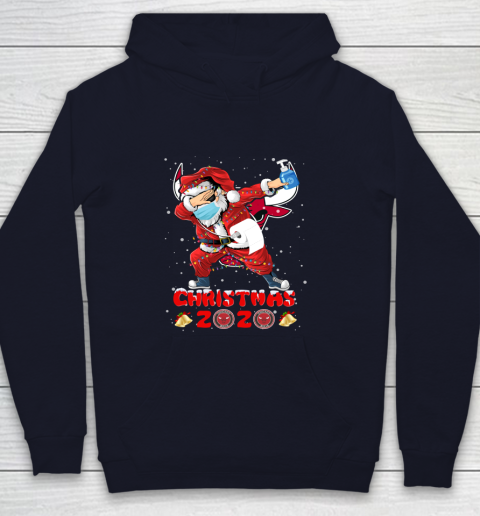 Chicago Bulls Funny Santa Claus Dabbing Christmas 2020 NBA Youth Hoodie 2
