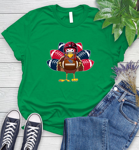 Tennessee Titans Turkey Thanksgiving Day Women's T-Shirt 6