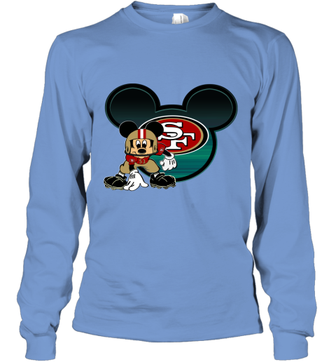 NFL San Francisco 49ers Mickey Mouse Disney Football T Shirt Youth