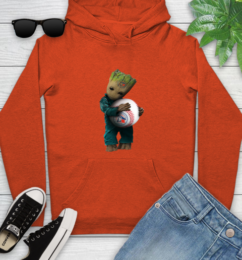 MLB Groot Guardians Of The Galaxy Baseball Sports Tampa Bay Rays Youth Hoodie 5