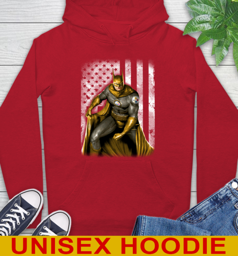 Pittsburgh Steelers NFL Football Batman DC American Flag Shirt Hoodie 10