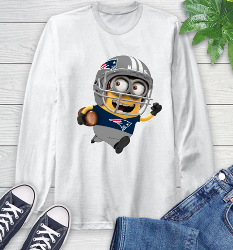 NFL New England Patriots Minions Disney Football Sports Long Sleeve T-Shirt