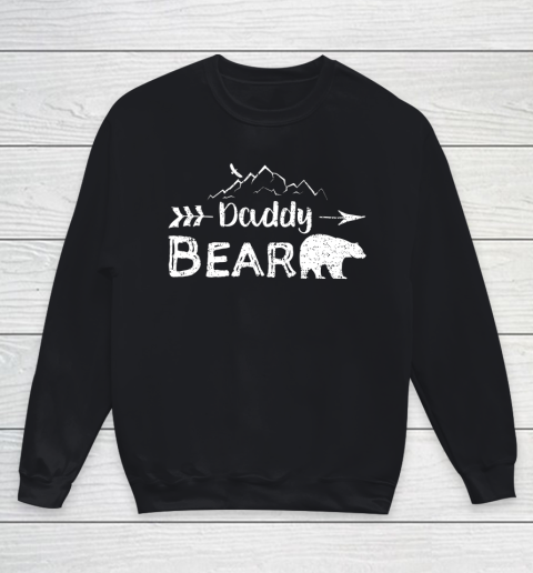 Mens Daddy Bear Shirt Matching Family Mama Papa Bear Camping Youth Sweatshirt
