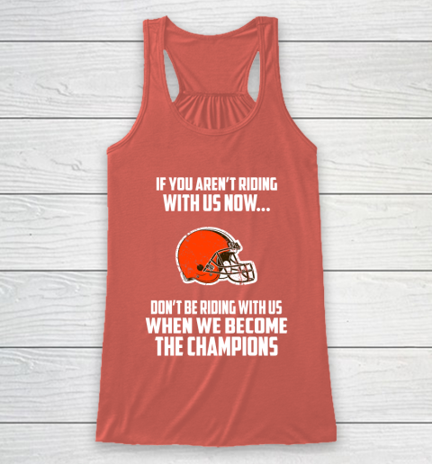 NFL Cleveland Browns Football We Become The Champions Racerback Tank 3