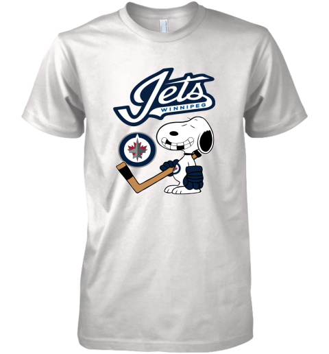 Winnipeg Jets Ice Hockey Broken Teeth Snoopy NHL Premium Men's T-Shirt