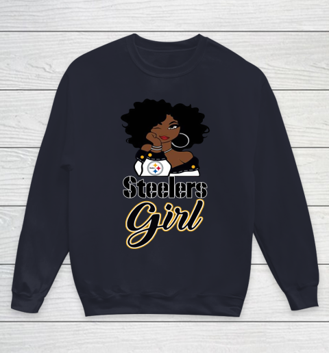 Pittsburgh Steelers Girl NFL Youth Sweatshirt 3