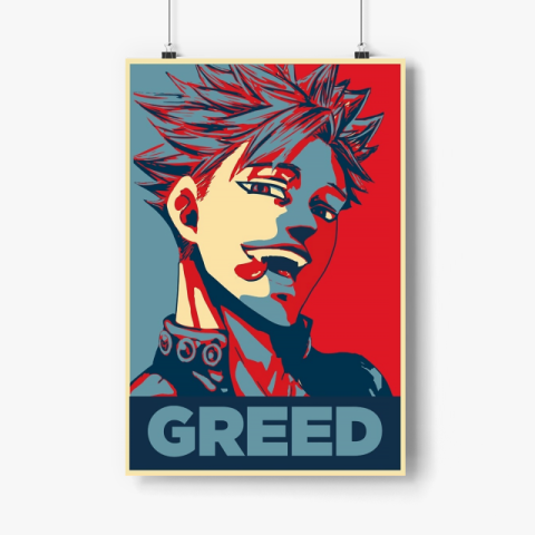 The Seven Deadly Sins BAN GREED Poster