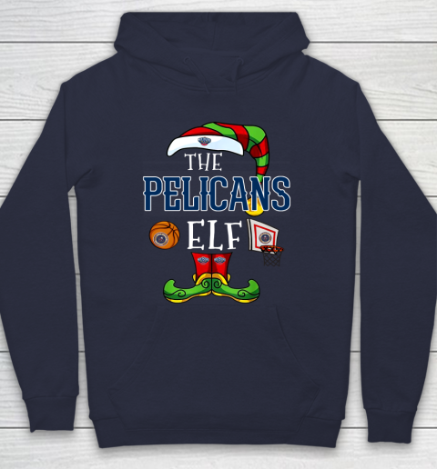 New Orleans Pelicans Christmas ELF Funny NBA Hoodie 2