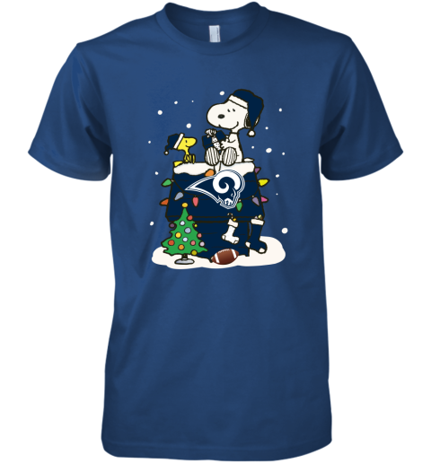 o32b a happy christmas with los angeles rams snoopy premium guys tee 5 front royal