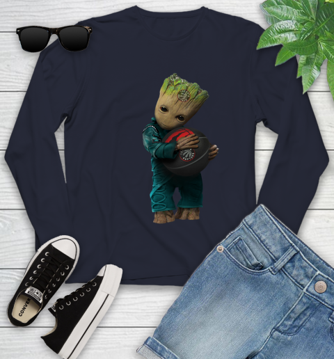 NBA Groot Guardians Of The Galaxy Basketball Sports Toronto Raptors Youth Long Sleeve 3