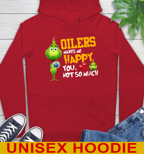 NHL Edmonton Oilers Makes Me Happy You Not So Much Grinch Hockey Sports Hoodie 10