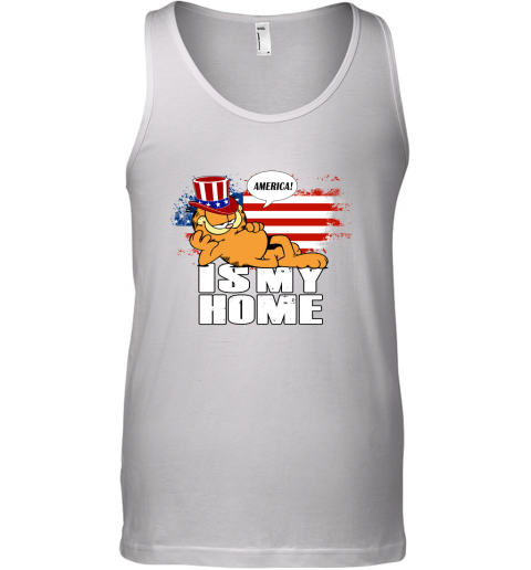 America Is My Home Garfield Independence Day 4th Of July Tank Top