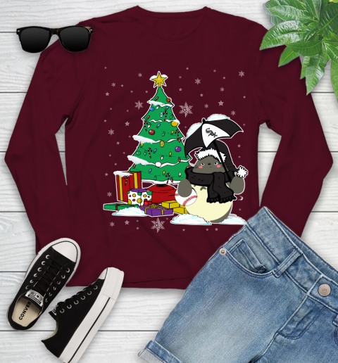 Cincinnati Reds MLB Baseball Cute Tonari No Totoro Christmas Sports (2) Youth Long Sleeve 6