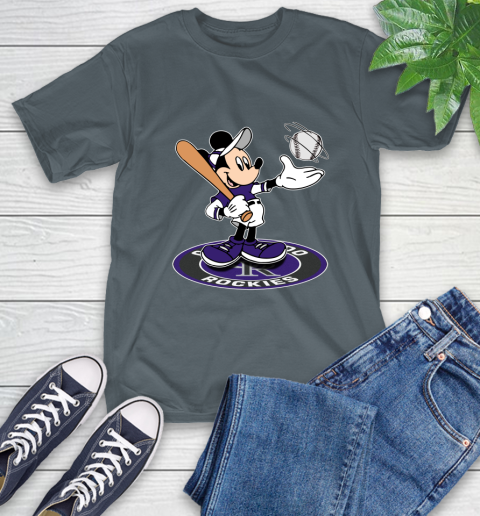 MLB Baseball Colorado Rockies Cheerful Mickey Disney Shirt T-Shirt 8 MLB Baseball Colorado Rockies Cheerful Mickey Disney Shirt T-Shirt - Image 8