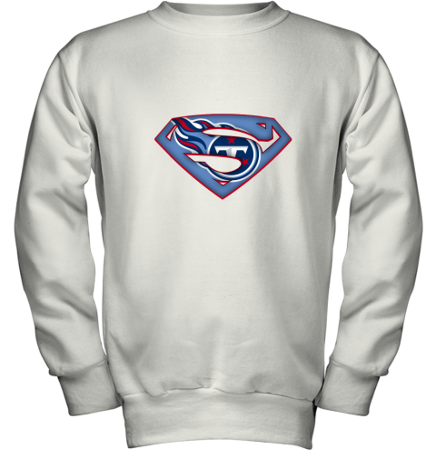 We Are Undefeatable The Tennessee Titans x Superman NFL Youth Sweatshirt