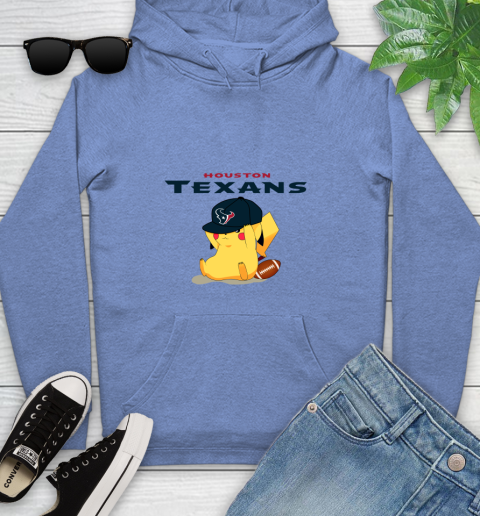 NFL Pikachu Football Sports Houston Texans Youth Hoodie 12