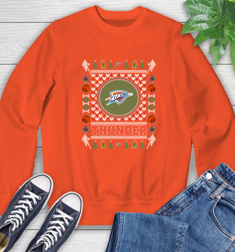 Oklahoma City Thunder Merry Christmas NBA Basketball Loyal Fan Ugly Shirt 27