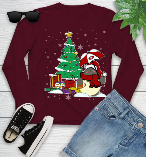 San Francisco 49ers NFL Football Cute Tonari No Totoro Christmas Sports Youth Long Sleeve 6