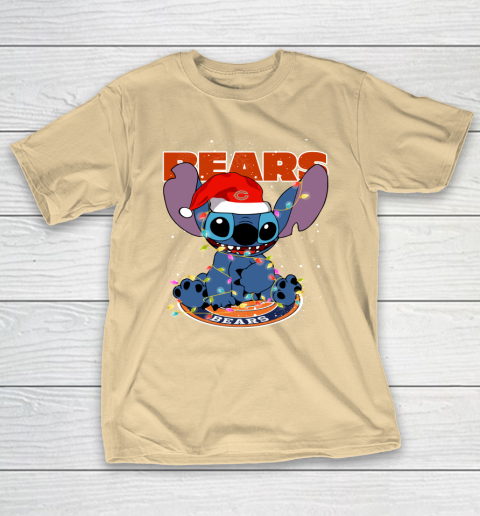 Chicago Bears NFL Football noel stitch Christmas T-Shirt 5