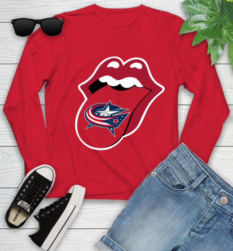 Columbus Blue Jackets NHL Hockey Lips I Root For My Team Adoring Fan 135