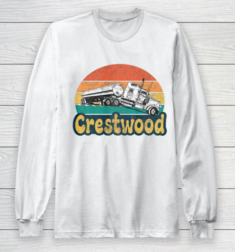 Crestwood Kentucky KY Tourism Semi Stuck on Railroad Tracks Long Sleeve T-Shirt
