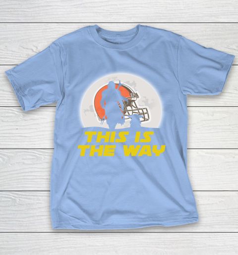 Cleveland Browns NFL Football Star Wars Yoda And Mandalorian This Is The Way T-Shirt 10