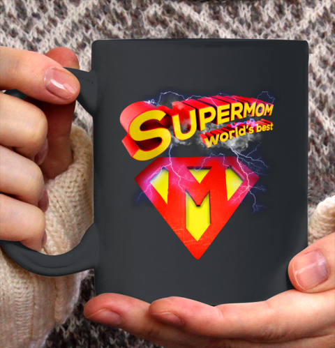 Mom Supermom superhero funny Mothers day Ceramic Mug 11oz