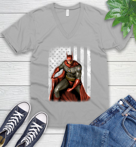 Oklahoma City Thunder Nba Basketball Batman Dc American Flag Shirt