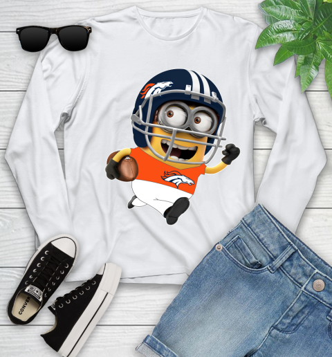 NFL Denver Broncos Minions Disney Football Sports Youth Long Sleeve