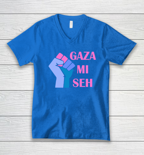 Gaza Mi Seh Palestine V-Neck T-Shirt 4