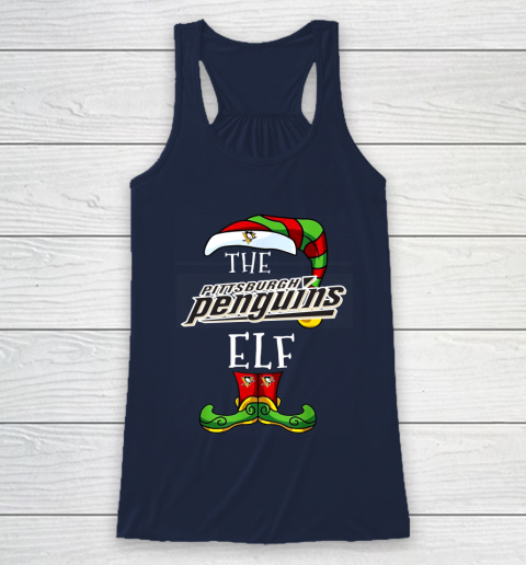Pittsburgh Penguins Christmas ELF Funny NHL Racerback Tank 8
