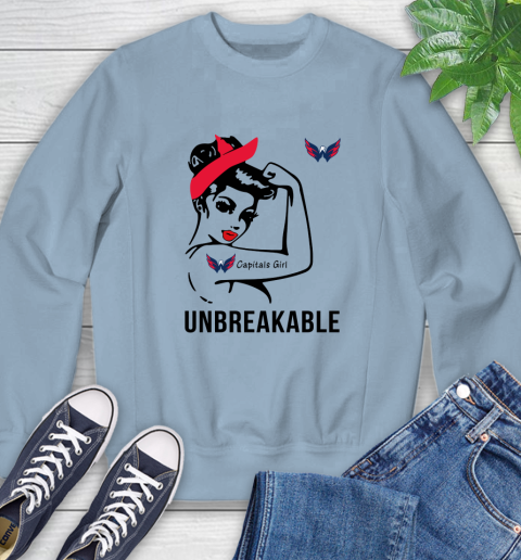 NHL Washington Capitals Girl Unbreakable Hockey Sports Sweatshirt 5