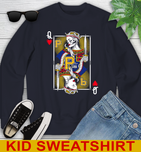 MLB Baseball Pittsburgh Pirates The Queen Of Hearts Card Shirt Youth Sweatshirt 2