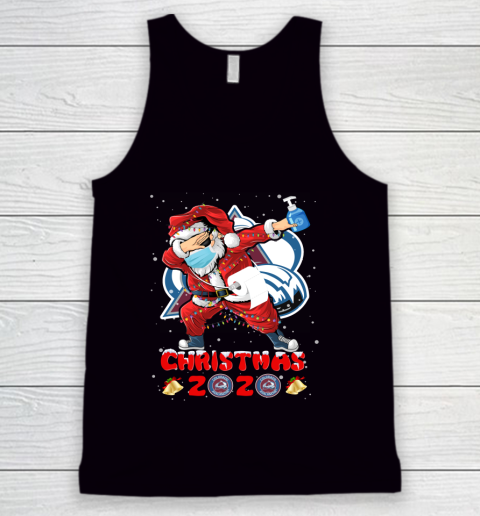 Colorado Avalanche Funny Santa Claus Dabbing Christmas 2020 NHL Tank Top