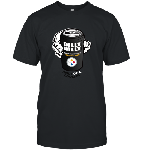 Bud Light Dilly Dilly! Pittburg Steelers Birds Of A Cooler Unisex Jersey Tee