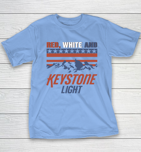 Red White And Keystone Light 4th Of July Youth T-Shirt 8
