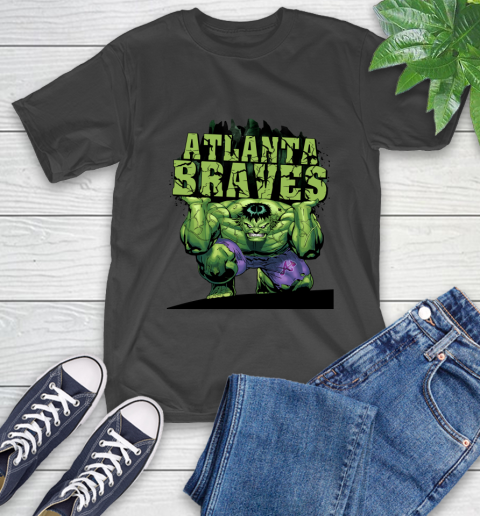 Atlanta Braves MLB Baseball Incredible Hulk Marvel Avengers Sports T-Shirt 2