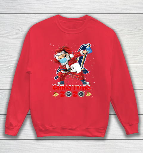 Milwaukee Brewers Funny Santa Claus Dabbing Christmas 2020 MLB Sweatshirt 7