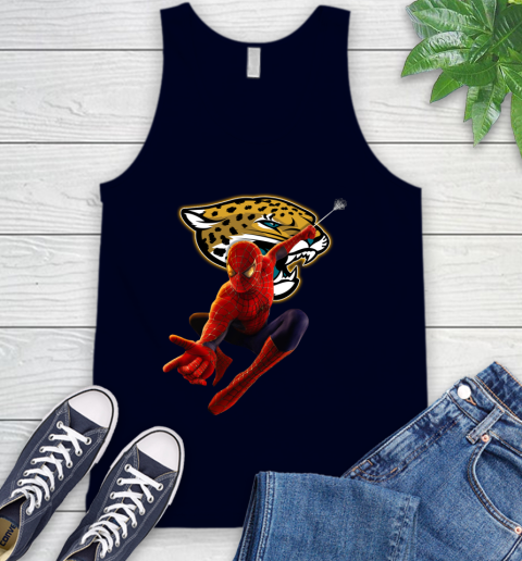 NFL Spider Man Avengers Endgame Football Jacksonville Jaguars Tank Top 3