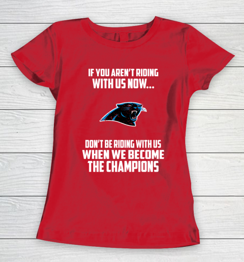 NFL Carolina Panthers Football We Become The Champions Women's T-Shirt 9