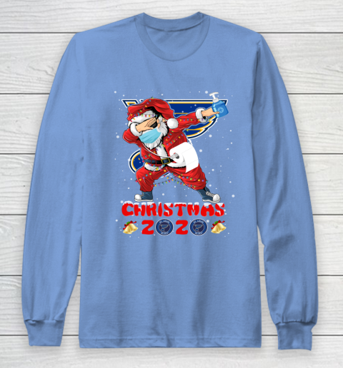 St.Louis Blues Funny Santa Claus Dabbing Christmas 2020 NHL Long Sleeve T-Shirt 8