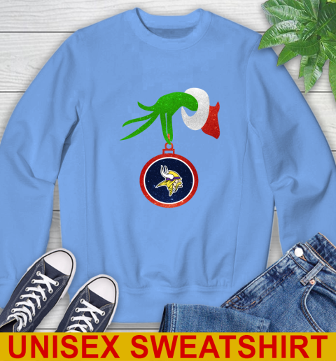 Minnesota Vikings Grinch Merry Christmas NFL Football Sweatshirt 11
