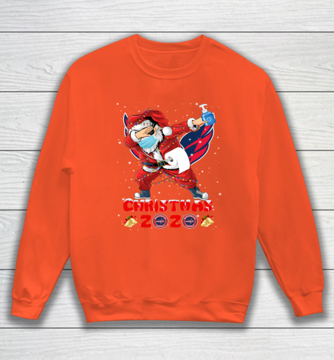 Washington Capitals Funny Santa Claus Dabbing Christmas 2020 NHL Sweatshirt 3
