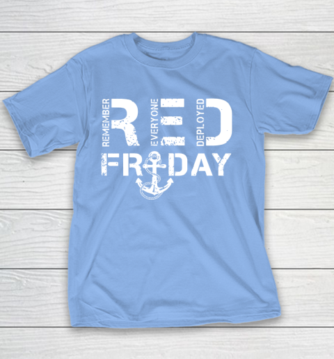 On Fridays We Wear Red Friday Military Navy Soldiers Youth T-Shirt 8