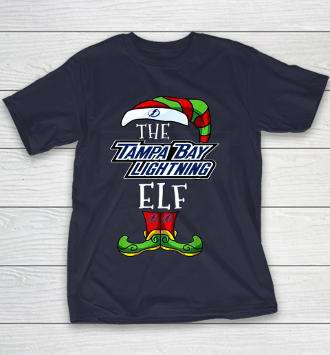 Tampa Bay Lightning Christmas ELF Funny NHL Youth T-Shirt 2